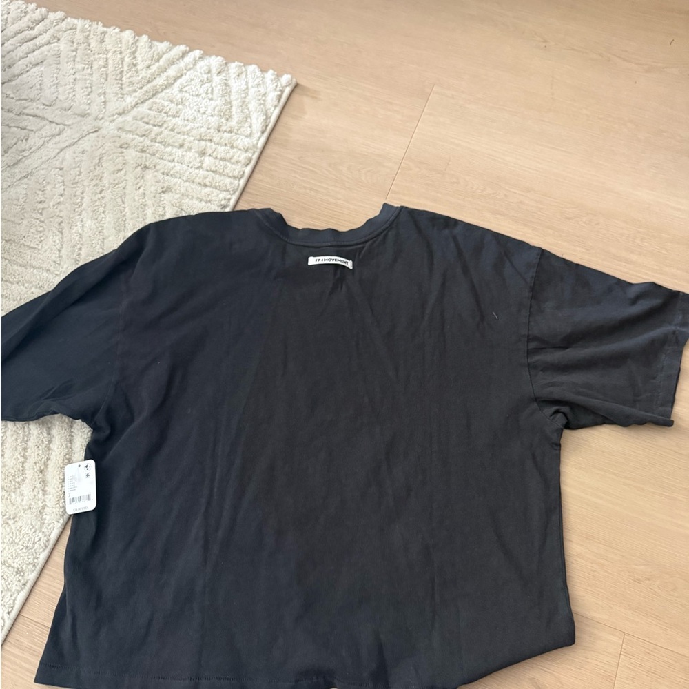 NWT FP Movement by Free People Black Short Sleeve Tee - Picture 4 of 5